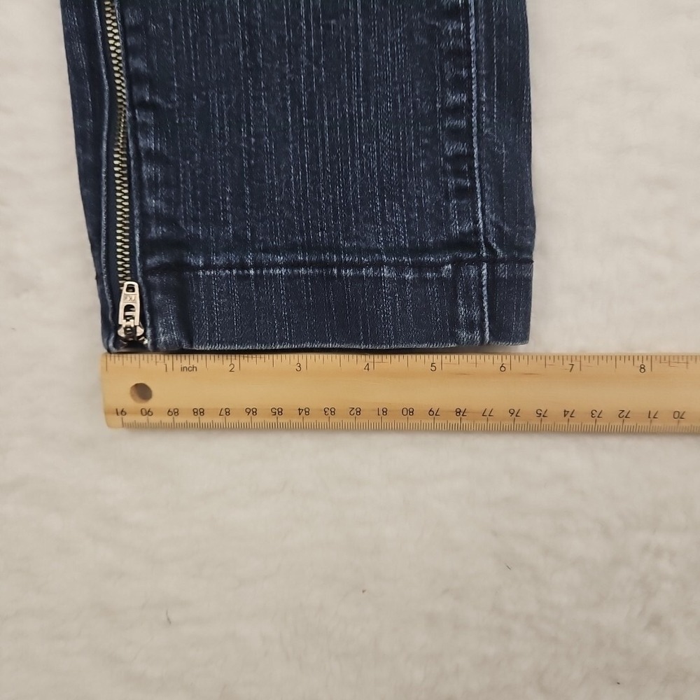 NYDJ Premium Denim Skinny Jeans Ankle Zip Dark Wash Women's - Picture 13 of 14